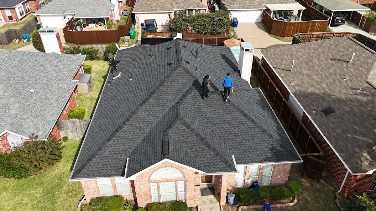 Slate & Tile Roof Repair work in progress on a Culver City property
